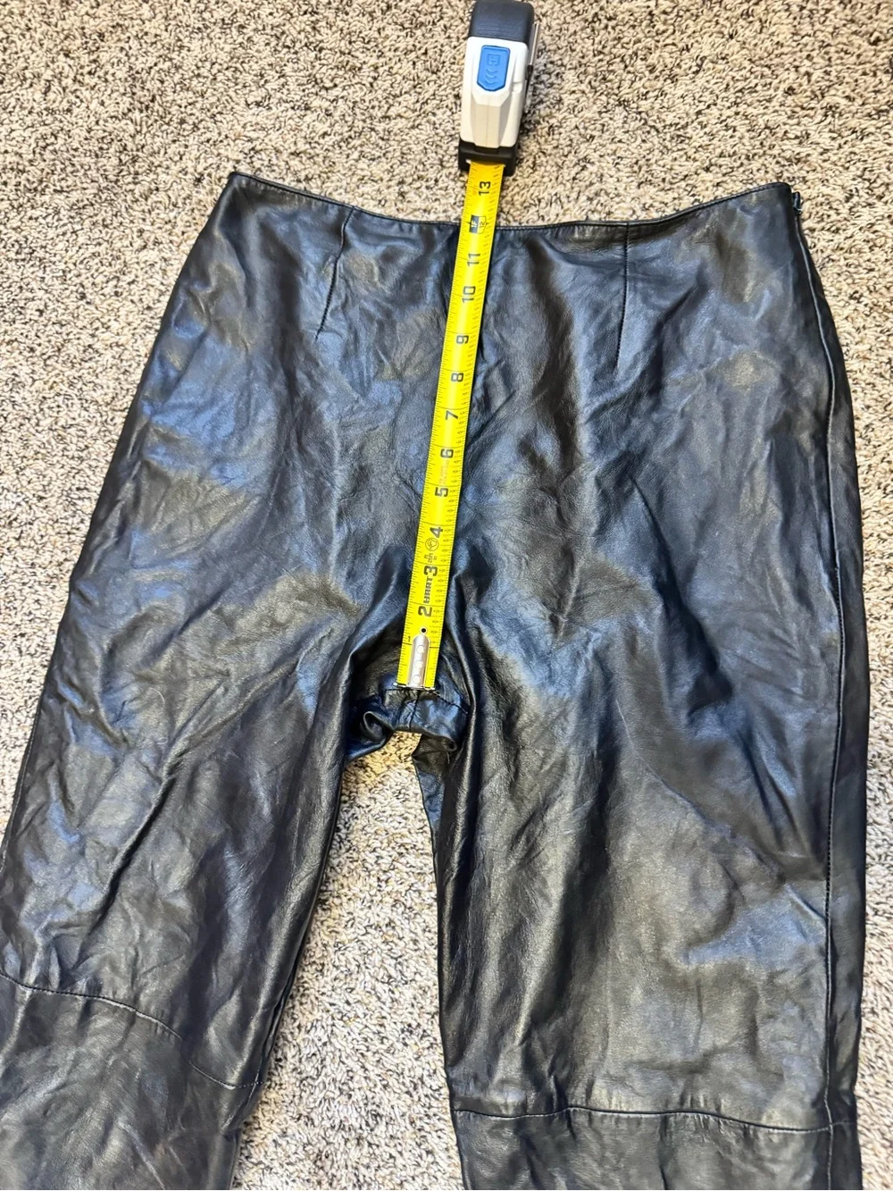 Margaret Godfrey Black 100% Leather Straight Leg Pants